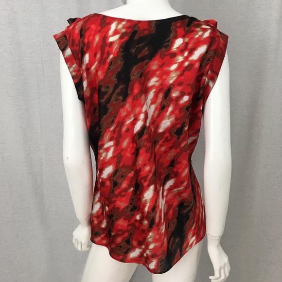 SOLD XL Worthington Sleeveless Ruffle Blouse Top - Picture 7 of 8